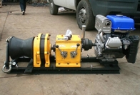 Съемник тросовой лебедки с бензиновым двигателем, лебедка с приводом от троса для строительной линии
