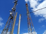 Башня телекоммуникаций передающей линии трубчатая стальная для строительной площадки