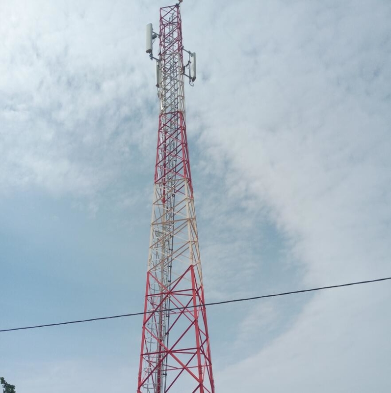 Башня угловой радиосвязи 10meter Sst стальная гальванизированная со светом авиации