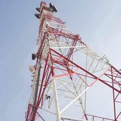 Само- поддерживая башня места клетки телекоммуникаций Q235 Q345 стальная для передачи сигнала