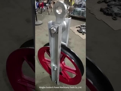 Одиночный шкив проводника колеса нейлона шнуруя блоки для передающей линии