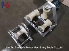 10 KN Угловой кабельный ролик с тремя лопастями Угловой ролик с заземлением