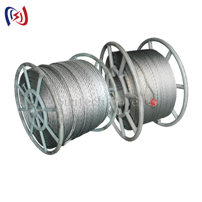 качество  Transmission Line Anti Twisting Braided Galvanised Conductor Steel Pilot Wire Rope фабрика