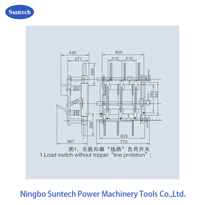 Крытый трехфазный переключатель перерыва нагрузки AC HV 12KV