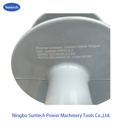 Изолятор штанги полимера языка Clevis извива 3.3KV 90KN длинный