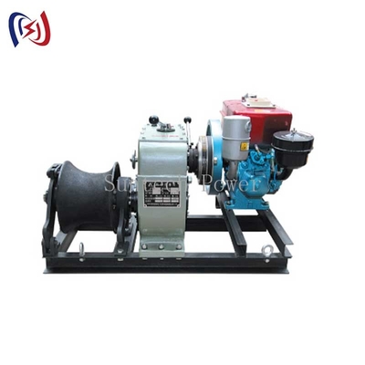 Powered Winch Belt Drive Heavy-Duty 8T Capacity For Industrial Construction Use​
