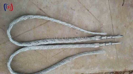 Гибкие и высокопрочные соединения сетчатых чулков проводников с виброустойчивостью для воздушных линий электропередачи