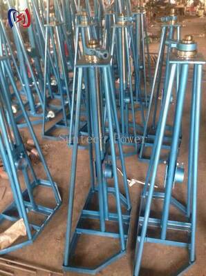 Heavy Duty Simple Reel Stand with Secure and Stable Support for 10-50KN Rated Load Cable Reels