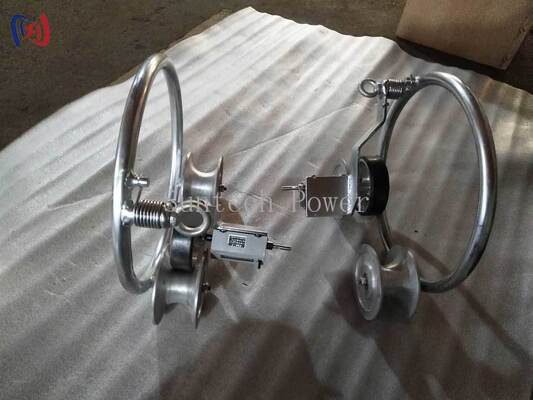 Портативное устройство для измерения длины проводника для полевых работ с максимальным диаметром кабеля 50 мм