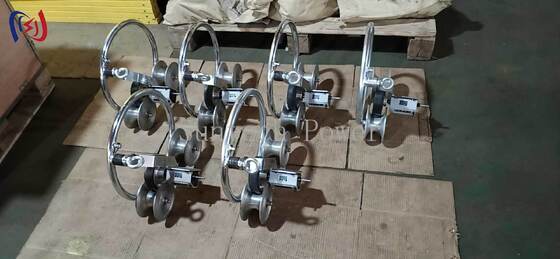 Портативное устройство для измерения длины проводника для полевых работ с максимальным диаметром кабеля 50 мм