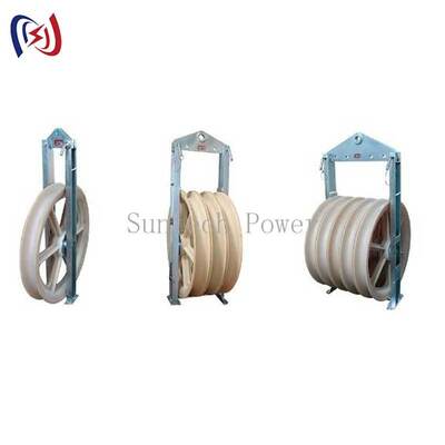 Тяжелый блок для натяжения серии 822 с роликом из MC нейлона для монтажа проводников высоковольтных линий