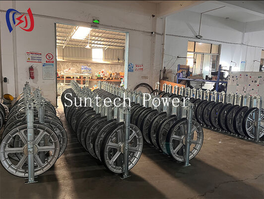 Тяжелый блок для натяжения серии 822 с роликом из MC нейлона для монтажа проводников высоковольтных линий