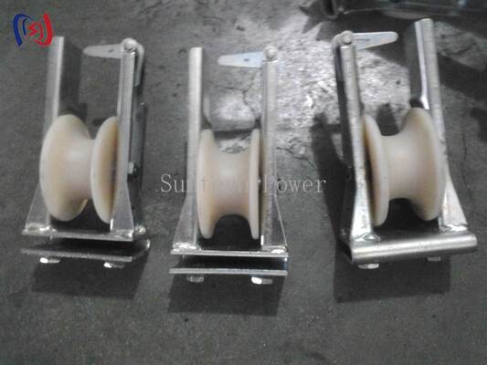 Поворотный блок для натяжения проводов для сложных углов и смены направления с номинальной нагрузкой 5-20 кН и весом 1,7-4,2 кг