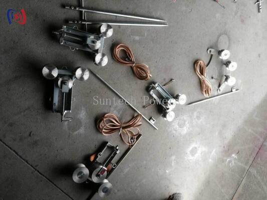 Профессиональный блок заземления максимального тока 100A с нижним диаметром 50 мм и литейным стальным материалом для безопасного электрического заземления