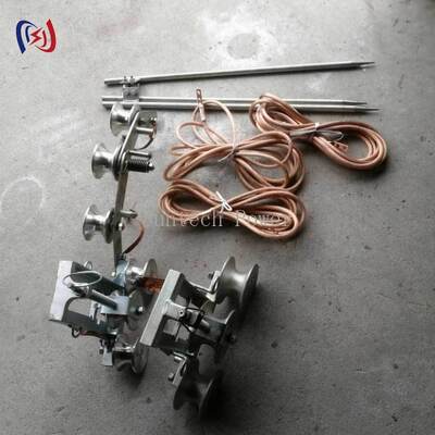 Профессиональный блок заземления максимального тока 100A с нижним диаметром 50 мм и литейным стальным материалом для безопасного электрического заземления