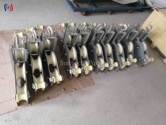 Тяжелый четырехствольный комбинированный блок с номинальной нагрузкой 10KN, радиусом изгиба R570 и весом 23,5 кг для повышения механического преимущества