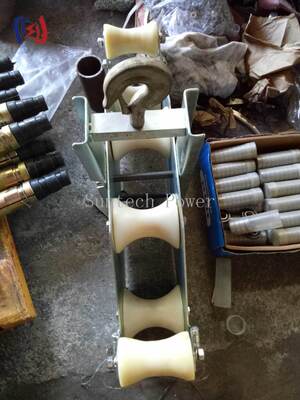 Тяжелый четырехствольный комбинированный блок с номинальной нагрузкой 10KN, радиусом изгиба R570 и весом 23,5 кг для повышения механического преимущества