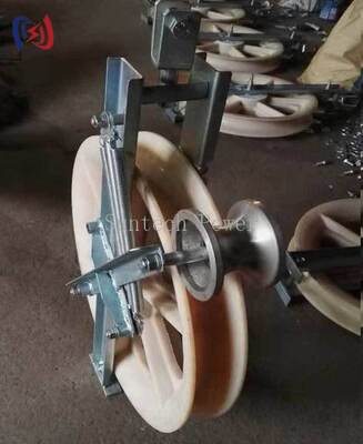 Профессиональный заземляющий ролик с непроводящей конструкцией для безвредной установки OPGW и диаметром 508 мм