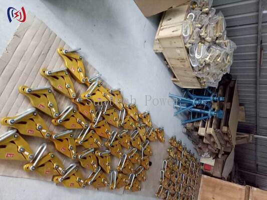 Алюминиевая сплав проводник сцепление с 7-80KN номинальной нагрузки, 14-48 мм Макс Открытый, и не повреждающий захват для безопасной обработки