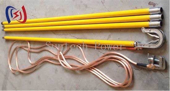 Профессиональный свинец для заземления для напряжения 10-500 КВ с 25-50 мм2 меди и 1000-5500 мм общей длины для безопасного электрического заземления