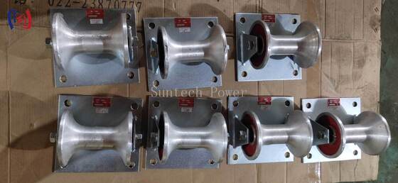 Профессиональный кабель наземного ролика с номинальной нагрузкой 5KN с литой алюминиевой носителем для подземной установки кабеля 150-160 мм