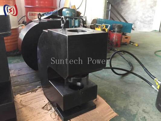 500KN Hydraulic Hole Punch Machine with 20CrMnTi Forged Steel Body and 115mm Throat Diameter Busbar Puncher