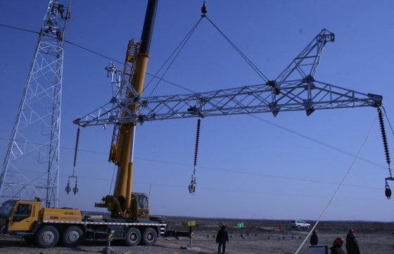 Гальванизированная башня передачи энергии Q345B A572 стальная