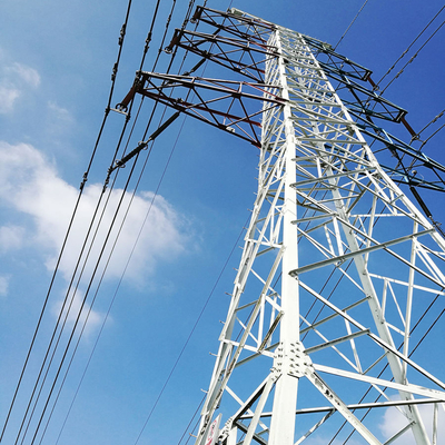гальванизированная передающей линией стальная башня решетки 132kv