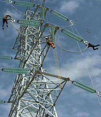 4 шагающих 330kv гальванизировали башню передачи решетки ангела стальную