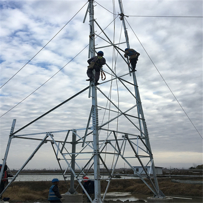 Опора решетки стали гнева для передачи электричества 110kV 132kV