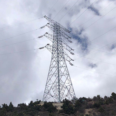 линия накладных расходов башня решетки 110kV 132kV угловая стальная