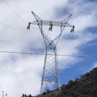 линия накладных расходов башня решетки 110kV 132kV угловая стальная