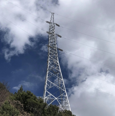 110 шагающая угловая стальная башня передачи решетки 132kV 4