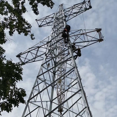 гальванизированная передающей линией опора решетки угла 110kV стальная