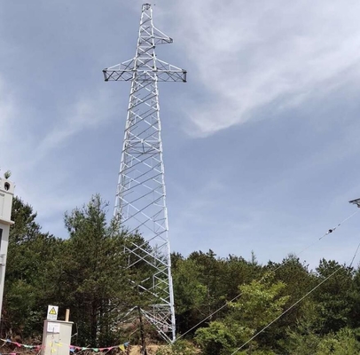 Башня передачи допуска 110kV 132kV сильного ветера Monopole клетчатая