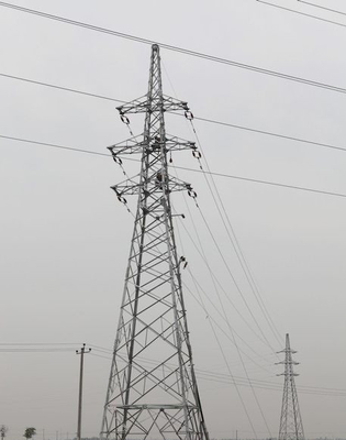 10 - Башня передачи решетки цепи угла 1000KV HDG стальная двойная