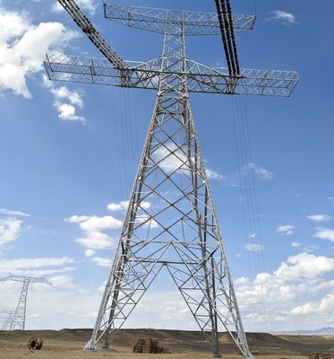 Надземная линия сталь Q235 Q345 Q420 башня 132 KV