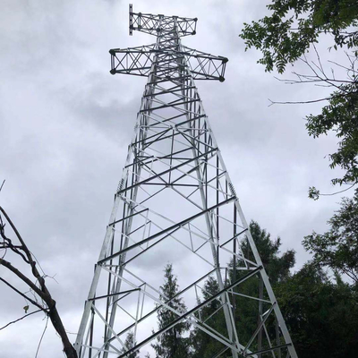 Гальванизированная ASTM123 башня решетки стали распределения силы 110KV