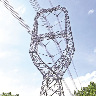 Гальванизированная 132KV башня передающей линии решетки ангела 110KV стальная