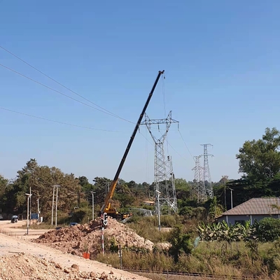 Линия передачи энергии 132KV башня решетки HDG стальная