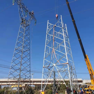 Горячее погружение 115KV гальванизировало башню радиосвязи стальную