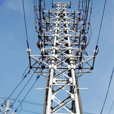 башня передачи решетки 220kv HDG Q235B Q345B стальная