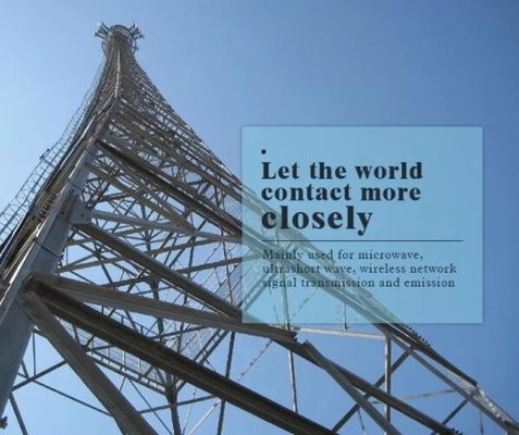 Гальванизированная башня Monopole радиосвязи антенны GSM стальная