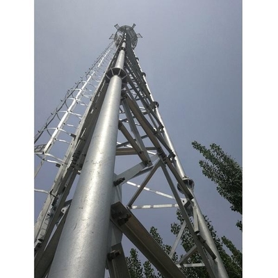 башня трубчатой радиосвязи решетки 50m HDG стальная