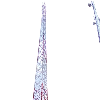 Радиосвязи 3 башня угловых 330KV ног стальная с горячим погружением гальванизировала кронштейны