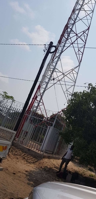 Угловые рангоут башни антенны 100M Gsm и свет затруднения авиации кронштейнов