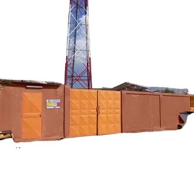 Микроволна башни Q345 шагающей решетки радиосвязи 4 стальная